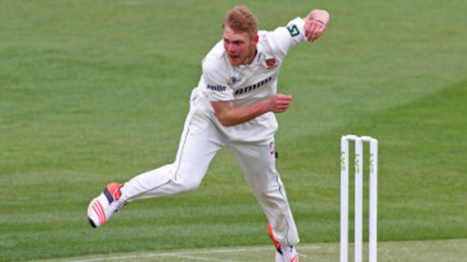 James Porter picked up two wickets on the opening day in just his fourth first-class match