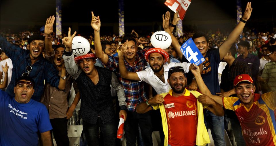 Camera-friendly: spectators at IPL games come to have a good time, but at what price to others who just want to watch?