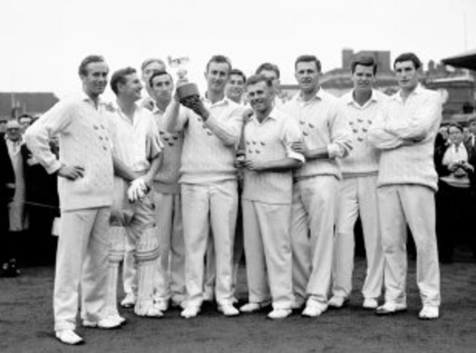 One-day pioneers: Sussex celebrate their win. They came back a year later and retained the trophy