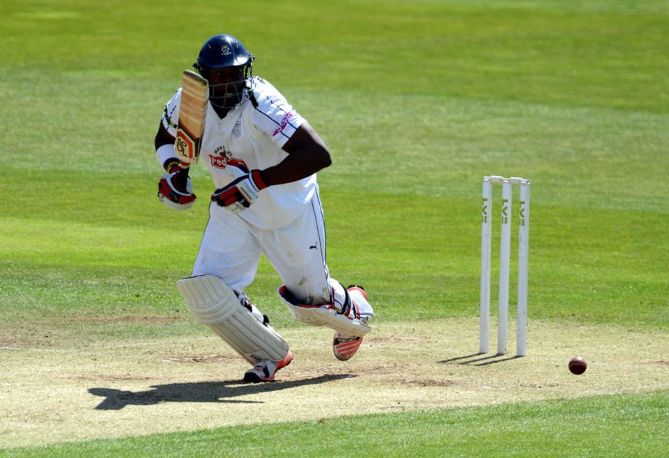 Michael Carberry laid the foundation for Hampshire's reply but fell for 97