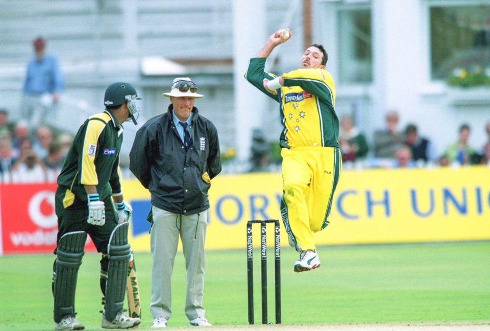 Damien Fleming: "Because I was a real side-on bowler, I think that angle made me feel like it was easier to jump up and get into the side-on position"