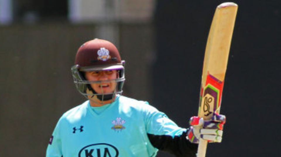 Steven Davies made his second fifty in two days