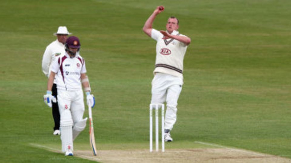 Luke Fletcher picked up his first Surrey wicket after joining on loan