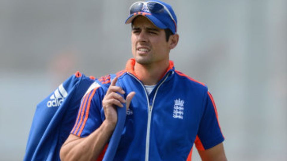 Heavy baggage? Alastair Cook carries his kit