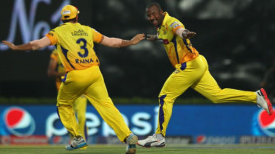 Dwayne Smith bowled Lendl Simmons with his first ball of the season