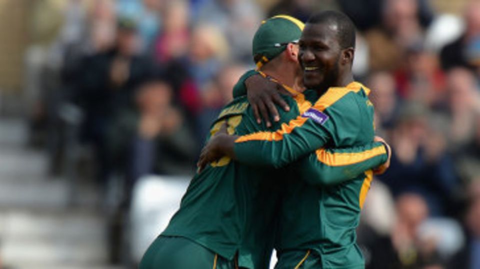 Darren Sammy made an impact with two wickets