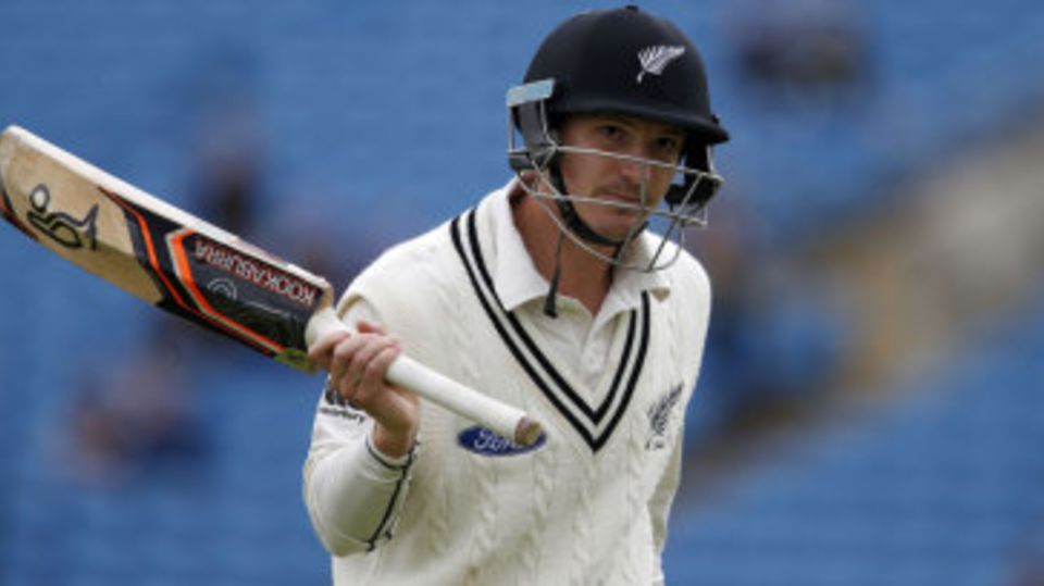 BJ Watling walks off having made 120