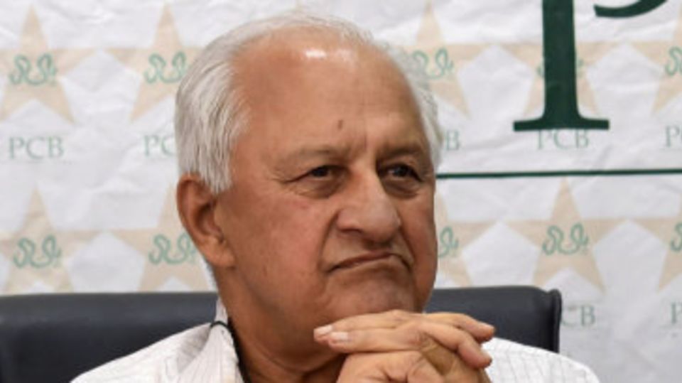PCB chairman Shaharyar Khan at a press conference