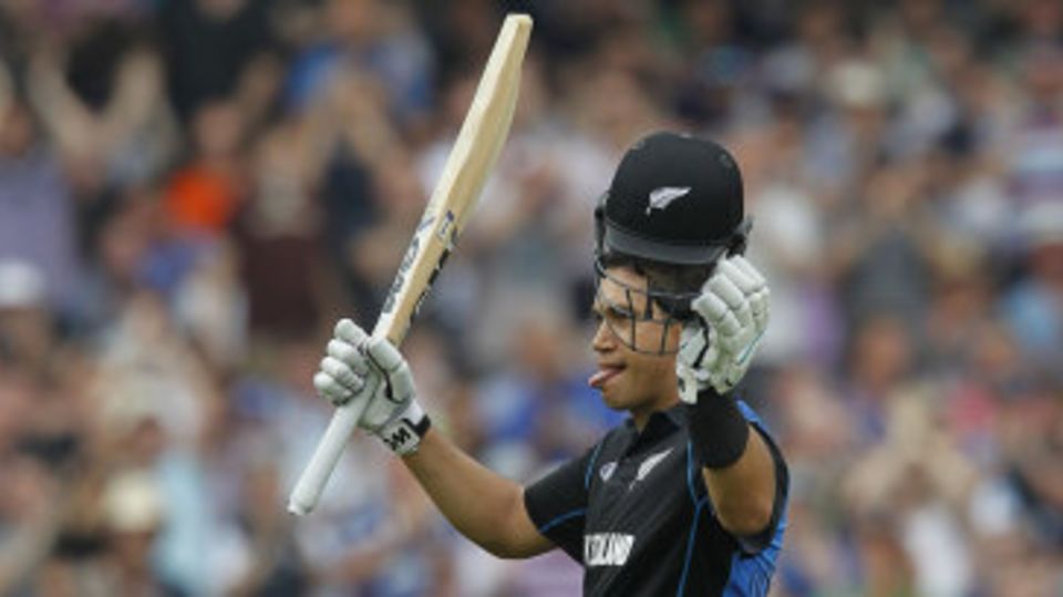 Ross Taylor scored his 13th ODI hundred