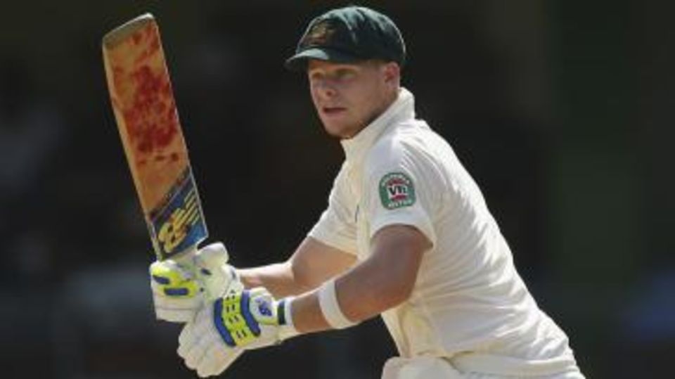 Steven Smith on his way to an unbeaten half-century