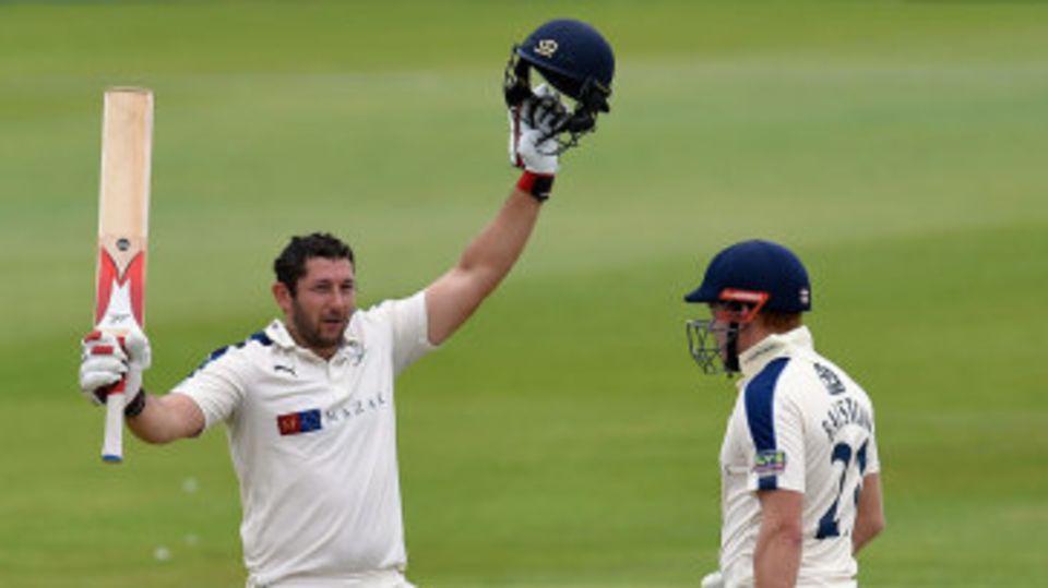 Tim Bresnan brought up his century on the second morning