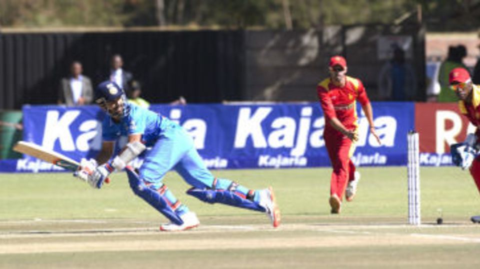 Ajinkya Rahane guides it fine