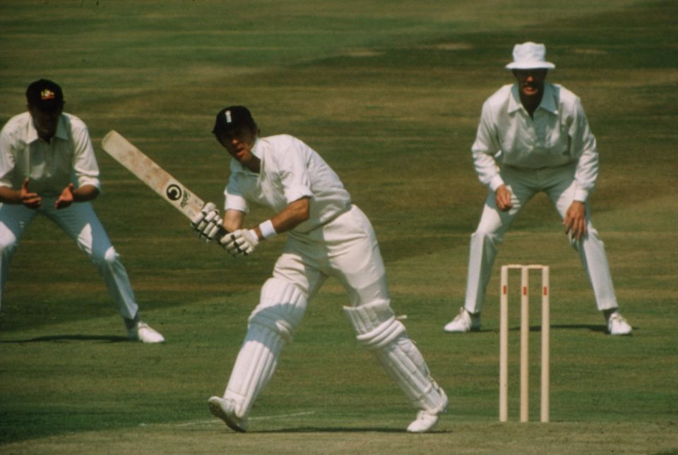Boycs en route to his 100th hundred, at Headingley in 1977. Would he have got there if he had been batting No. 1? Fat chance