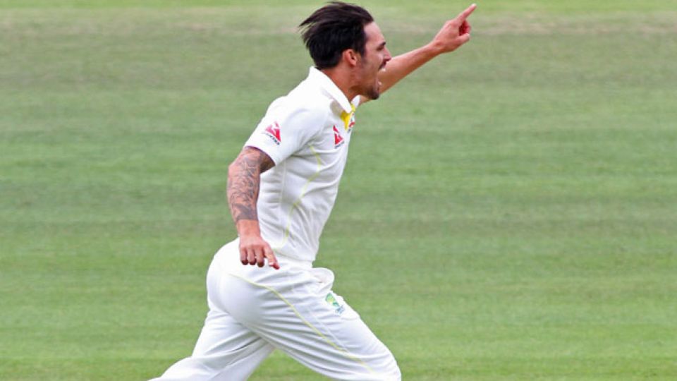 Mitchell Johnson was also on target straight away, bowling Gary Ballance with his third delivery