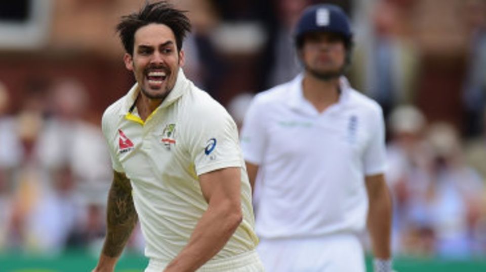 Mitchell Johnson took two in his opening two overs