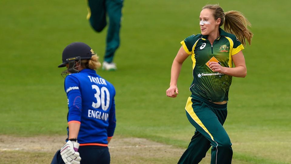 Ellyse Perry made significant inroads into England's top order after also starring with the bat