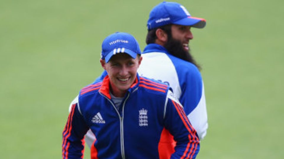 Joe Root was all smiles at training