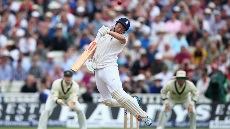 Jonny Bairstow fell in Mitchell Johnson's first over of the day
