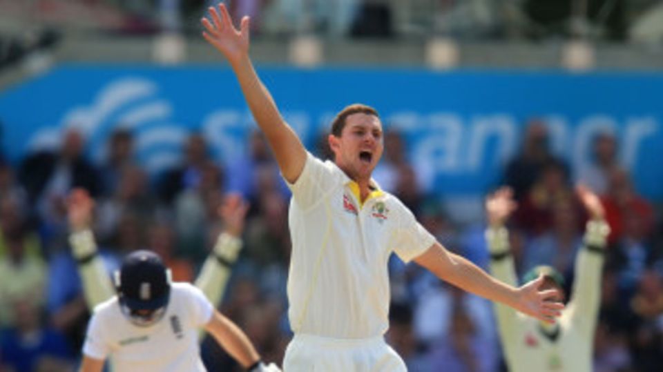 Josh Hazlewood removed Adam Lyth cheaply
