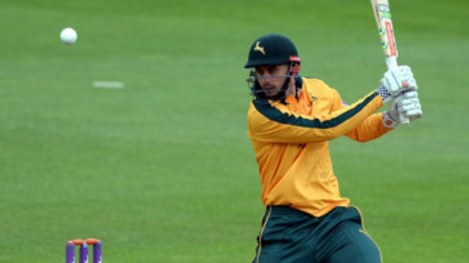 Alex Hales reached his half-century off 46 balls