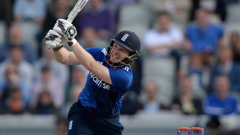 Morgan had made 62 at more than a run a ball when he sliced Glenn Maxwell's offspin to long-off