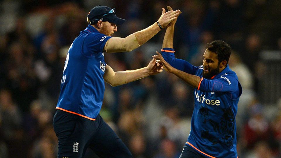 ...but he became Adil Rashid's second wicket during a demanding spell from the legspinner