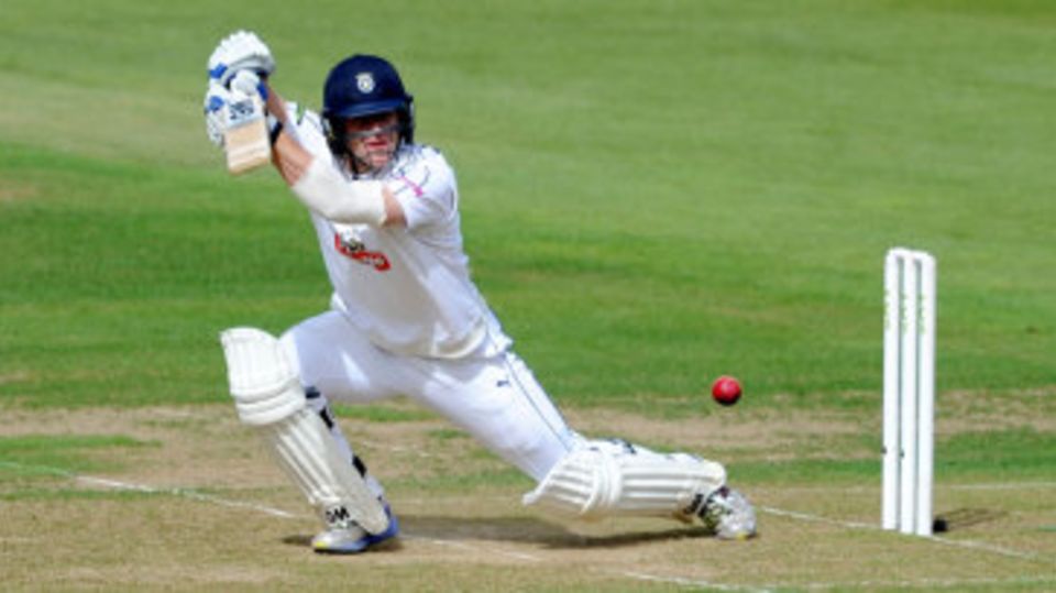 Jimmy Adams drives during his half-century