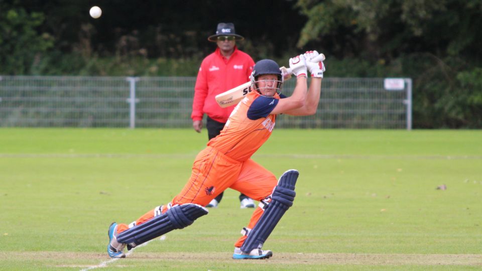 Roelof van der Merwe slashes one over backward point