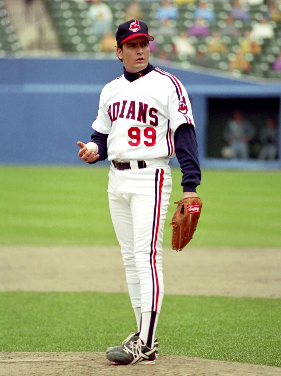 The Hollywood version: Charlie Sheen played Rick "Wild Thing" Vaughn in Major League