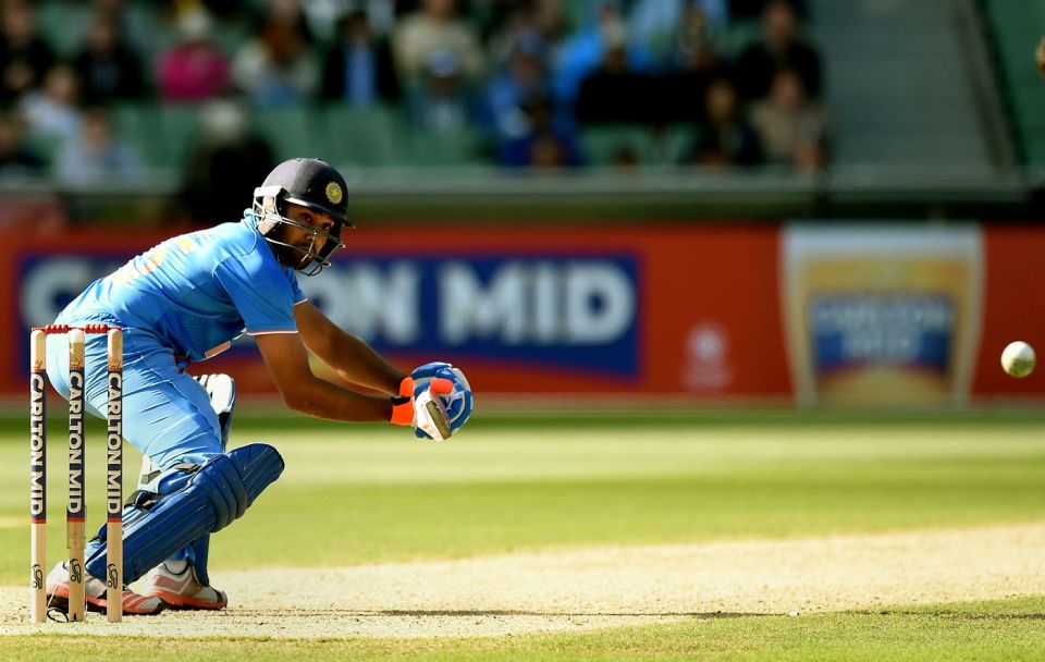 Rohit Sharma has the time to execute his shots because he can play off both his feet from the same position