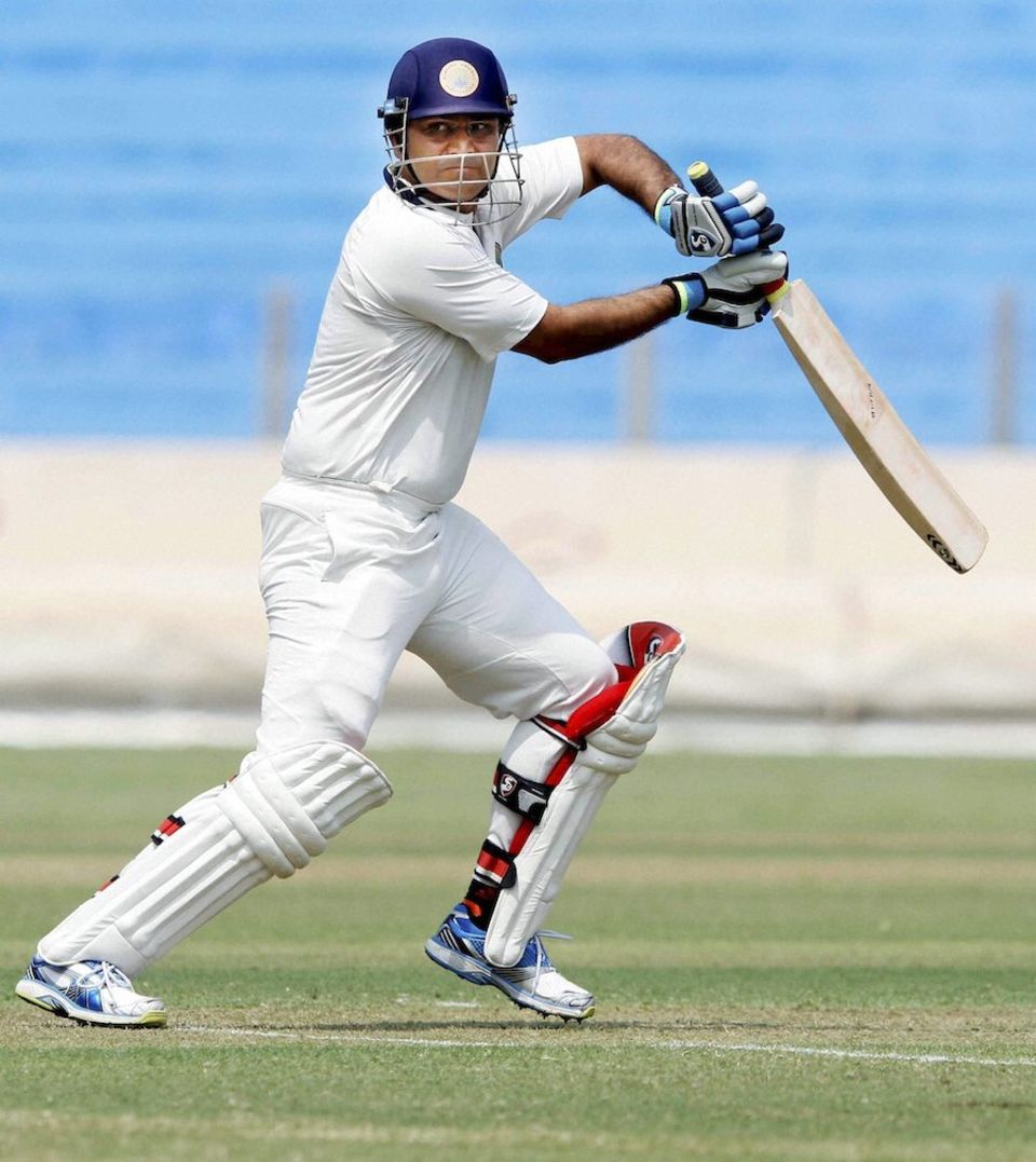 Virender Sehwag was a symbol of calm in Mysore, but carried out his usual brand of batting carnage