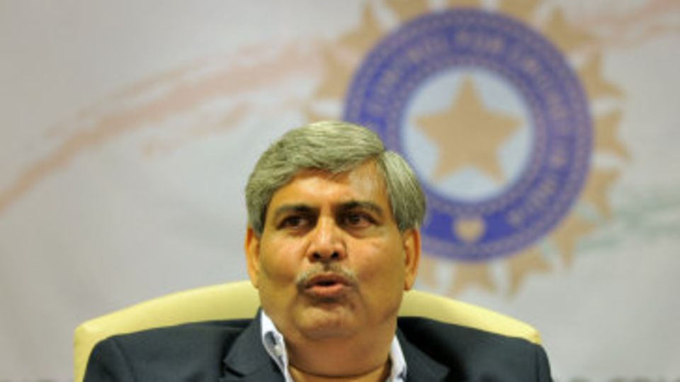 BCCI president Shashank Manohar at a press conference