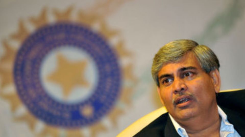 BCCI president Shashank Manohar at a press conference