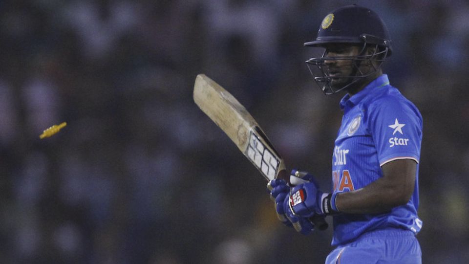 Rohit was run out too and Ambati Rayudu followed soon after, bowled trying to hit a full-toss across the line