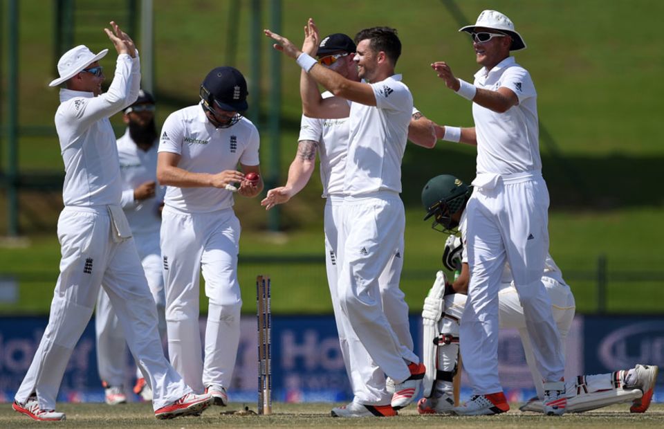 James Anderson removed Shan Masood and Shoaib Malik in the same over
