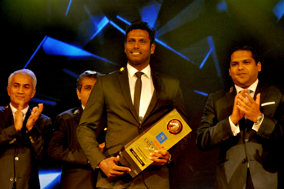 Angelo Mathews had plenty to celebrate after a stellar year in 2014