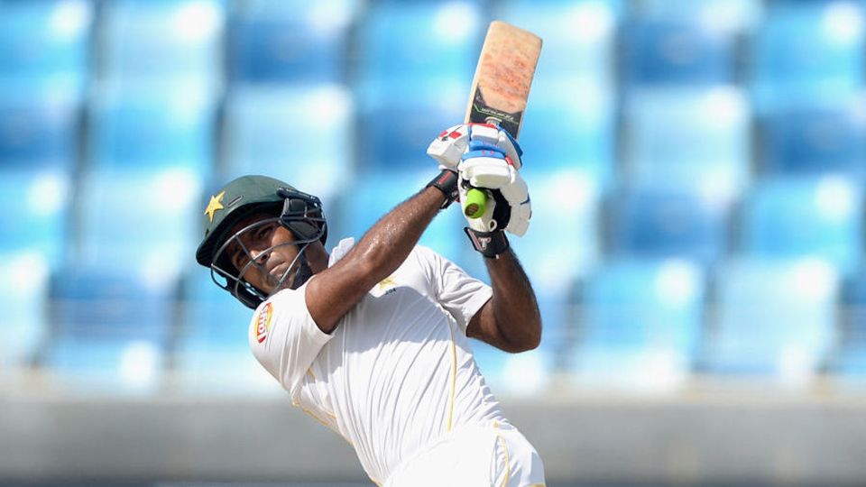Asad Shafiq fell for 78 as Misbah immediately declared
