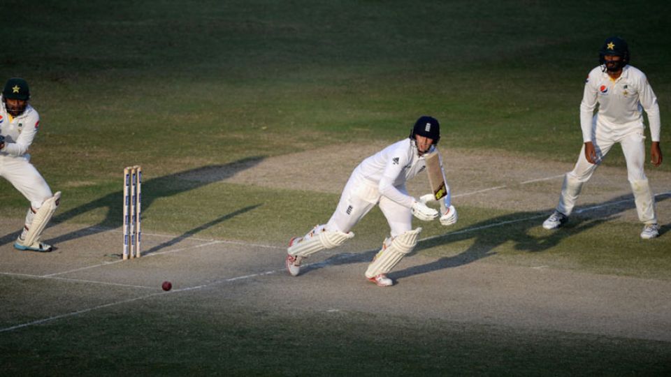 Root, however, reached 59 not out at the close to give England hope for the final day