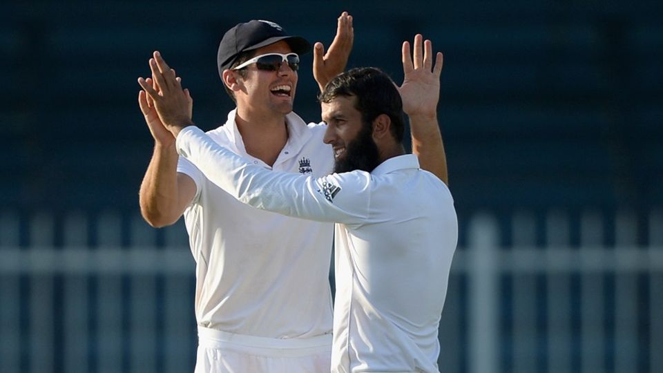 That was ended by Moeen Ali and Pakistan lost their last five wickets for 38 runs, after which England played out two overs before stumps