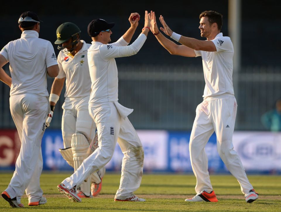 Anderson averages 16.65 per wicket against Pakistan and with 43 wickets he is now the leading wicket-taker in Tests against them among England bowlers.