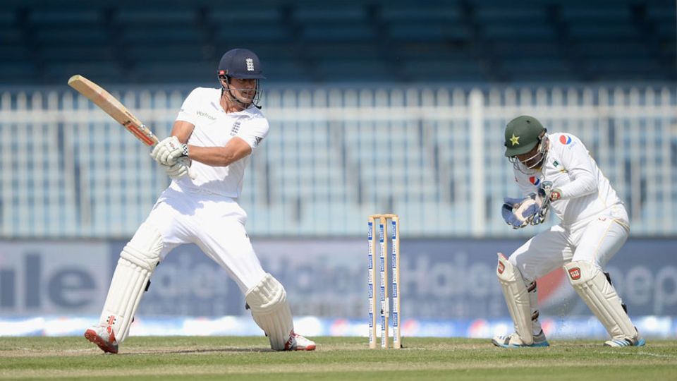 Alastair Cook was England's mainstay in the morning session