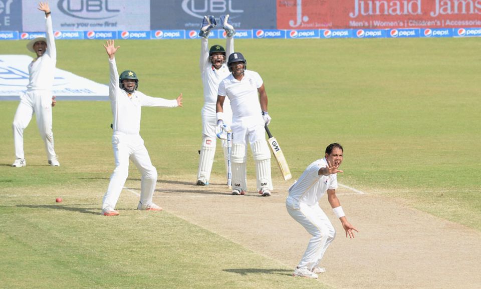 ...and Samit Patel's dismissal meant England had lost 4 for 11 inside the first hour, their hopes in tatters