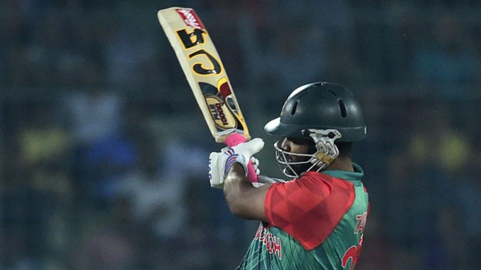 Bangladesh lost Anamul Haque in the first over of their chase but Tamim Iqbal adopted a sedate approach
