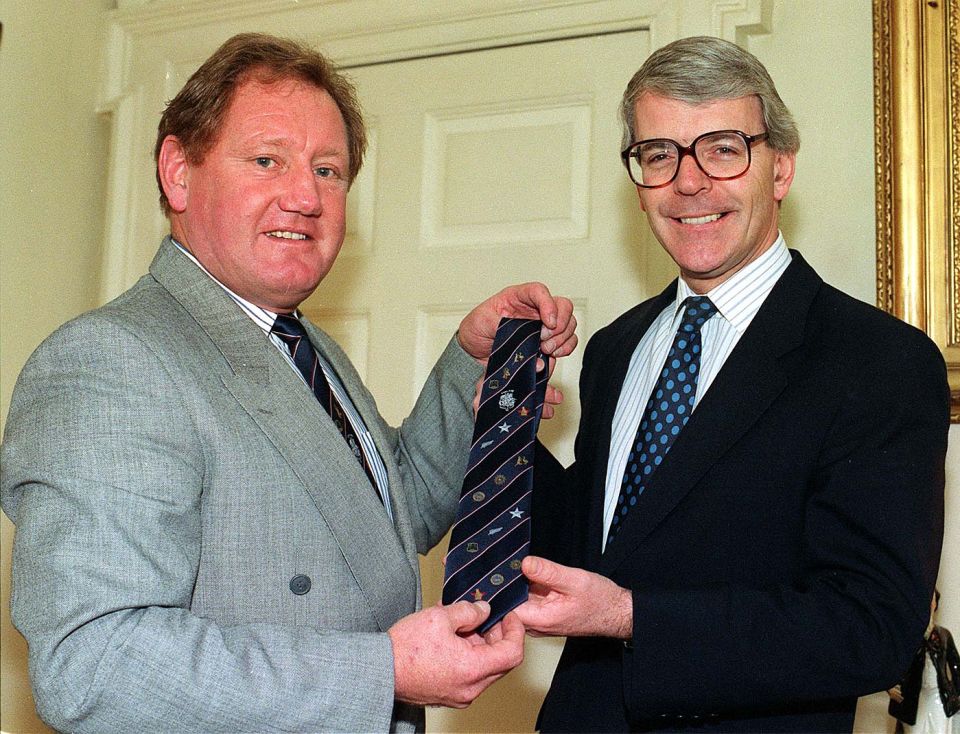 With the British prime minister then, John Major, in 1992, two years after he quit first-class cricket