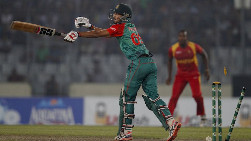 The openers were then dismissed in consecutive overs, and Bangladesh were subsequently reduced to 98 for 4 by the 15th over