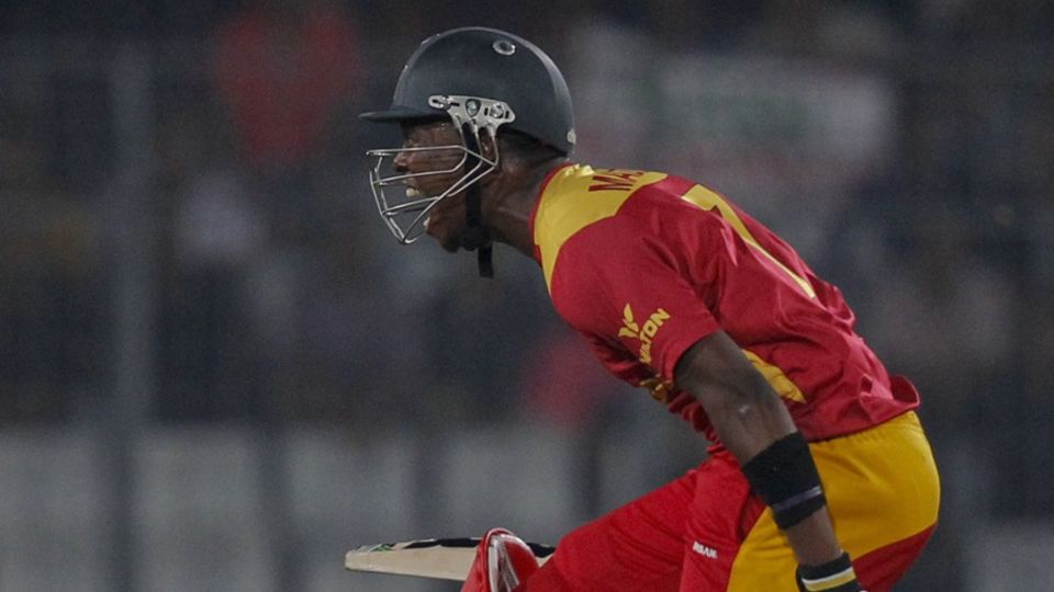 As Waller and Jongwe fell in the last five overs, Madziva struggled against Mustafizur Rahman in the penultimate over, but then smashed 18 runs required to win off the last over to help Zimbabwe edge out the hosts by three wickets and one ball to spare, to level the T20I series 1-1