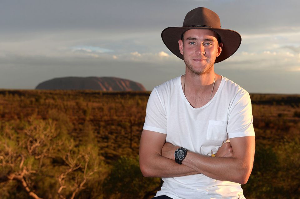 At Ayers Rock during the 2013-14 Ashes