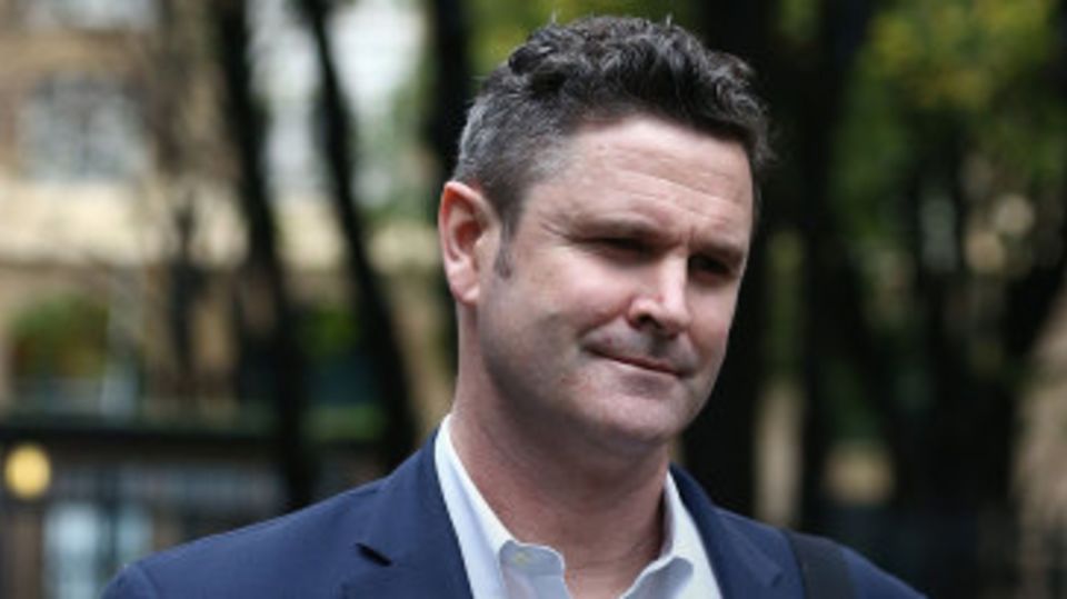 Chris Cairns arrives on the final day of the judge's summing-up at Southwark Crown Court