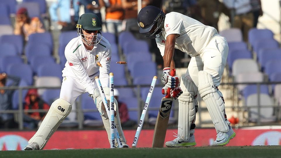 Amit Mishra was the last man to fall, as India folded for 173, with a lead of 309