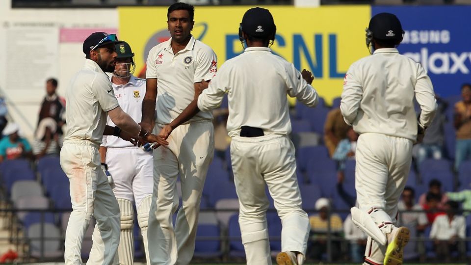 Ashwin then cleaned up South Africa's tail with the second new ball, claiming seven wickets in the innings, taking his match tally to 12 for 98